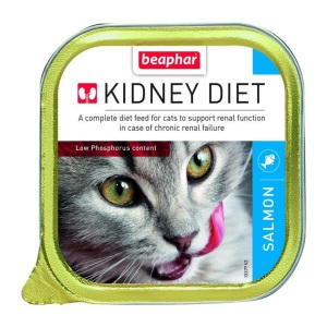 貓罐頭-貓濕糧-BEAPHAR-KIDNEY-DIET腎臟保健配方貓罐頭三文魚-100g-藍色-13377-BEAPHAR-KIDNEY-DIET-寵物用品速遞