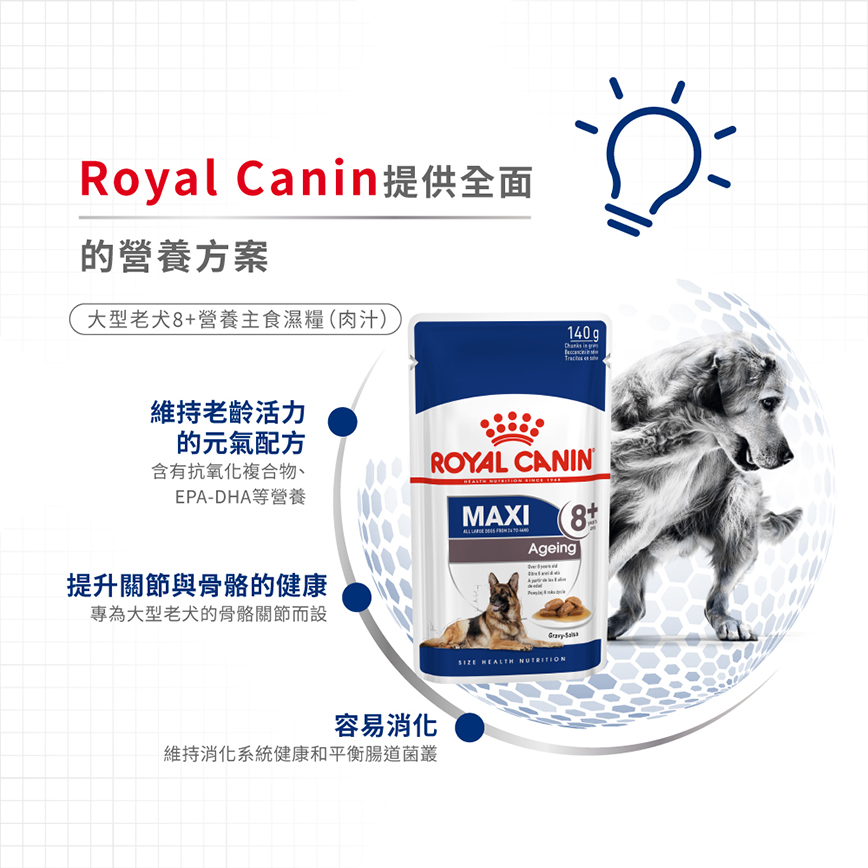 Royal Canin 法國皇家 狗濕糧 大型老犬8+營養主食濕糧 (肉汁) 140g (3173400) (圖片5)