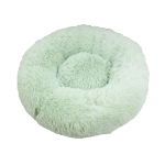 寵物床 圓形絨毛厚身軟軟睡窩 直徑60cm 粉綠 L碼 貓犬用日常用品 寵物床墊用品 寵物用品速遞