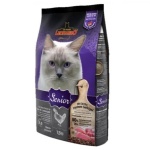 Leonardo 貓糧 天然老貓糧 (雞肉+鴨肉) 2KG (紫色) (LNS/2) 貓糧 貓乾糧 Leonardo 德尼奧 寵物用品速遞