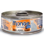 Monge 貓罐頭 高蛋白質野生海洋系列 太平洋吞拿魚三文魚 80g (MO7245) 貓罐頭 貓濕糧 Monge 寵物用品速遞