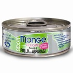 Monge 貓罐頭 主食系列 雞肉蘆筍 80g (MO7320) 貓罐頭 貓濕糧 Monge 寵物用品速遞