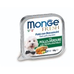 Monge Fresh 狗餐盒 雞肉蔬菜 100g (MO3031) 狗罐頭 狗濕糧 Monge 寵物用品速遞