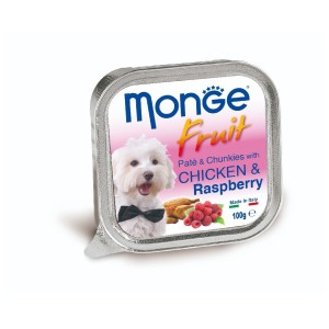 狗罐頭-狗濕糧-Monge-Fruits-狗餐盒-雞肉山莓-100g-MO3215-Monge-寵物用品速遞