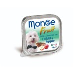 Monge Fruits 狗餐盒 羊肉蘋果 100g (MO3222) 狗罐頭 狗濕糧 Monge 寵物用品速遞