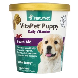 狗狗保健用品-NaturVet天然寶-幼犬維他命保健品-70粒-N3686-營養保充劑-寵物用品速遞