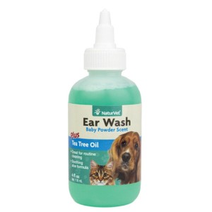 貓犬用清潔美容用品-NaturVet天然寶-茶樹油除臭消炎洗耳水-4oz-N3800-耳朵護理-寵物用品速遞